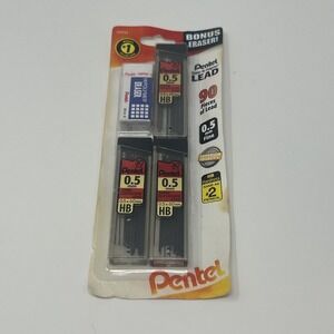 NEW Pentel 90ct Super Hi-Polymer .5mm Mechanical Pencil Lead Refills C25BPHB3-F1